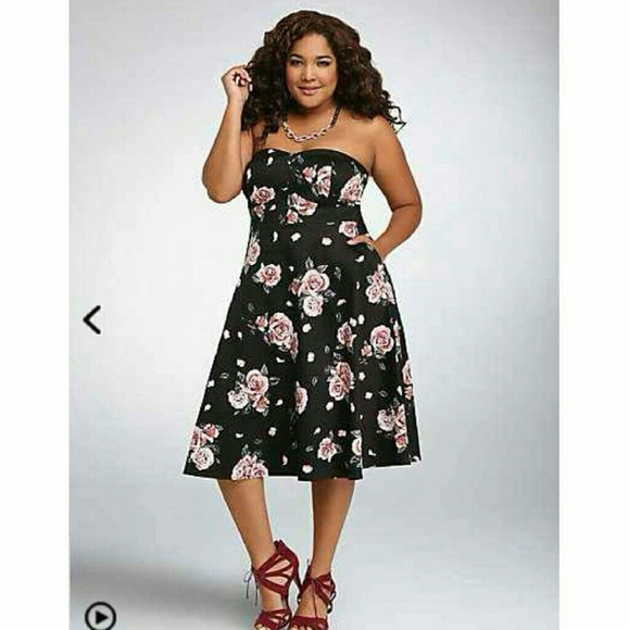Torrid flower swing dress