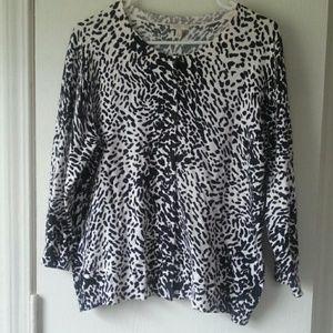 Talbot XL black and white sweater