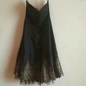 Gold and black formal party dress