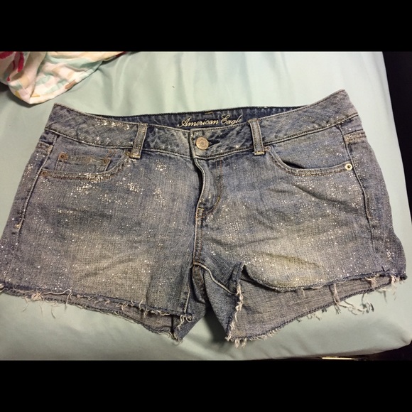 American Eagle glitter shorts