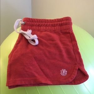 Burnt orange booty shorts