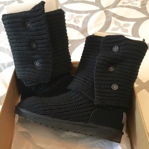UGG Classic Black Cardy Boot