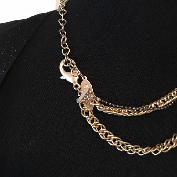 Edgy Rhinestone Embellished Necklace - Picture 4 of 4