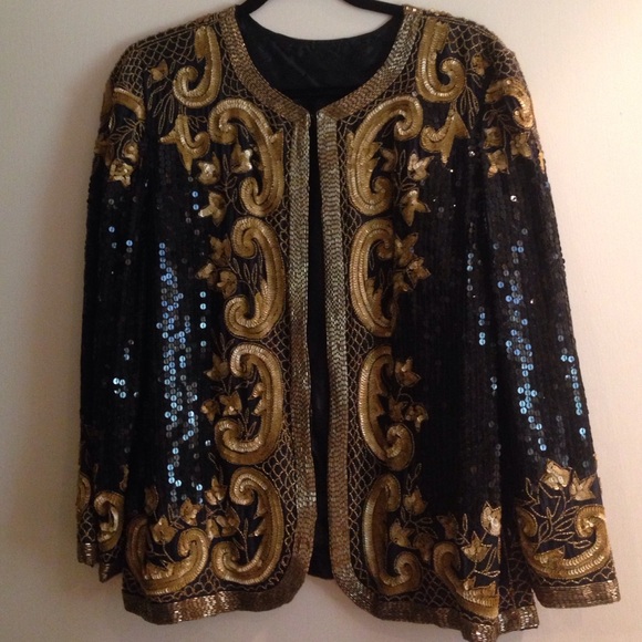 Vintage sequined and beaded jacket