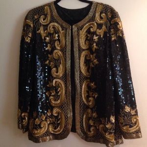 Vintage sequined and beaded jacket