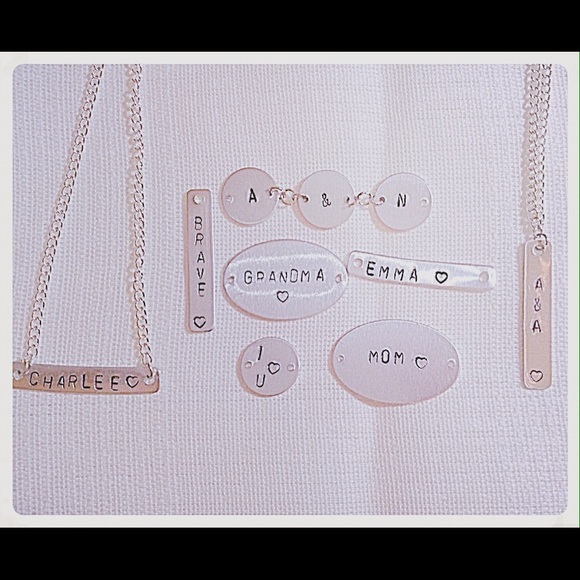 Hand stamped custom made necklaces. - Picture 1 of 3