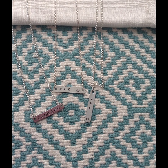 Hand stamped custom made necklaces. - Picture 3 of 3