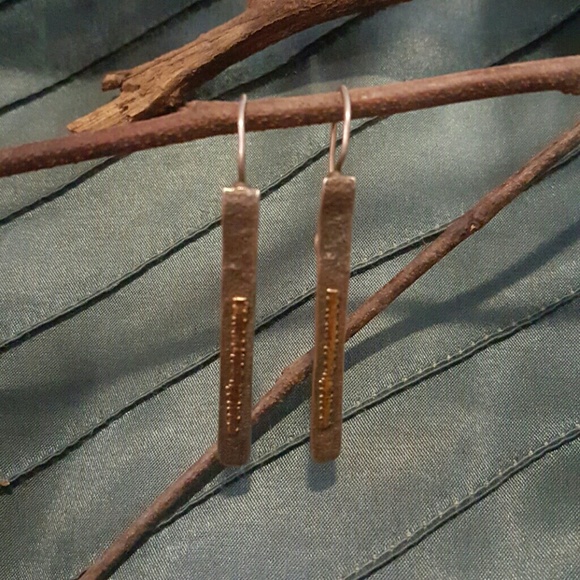Gold and silver earrings