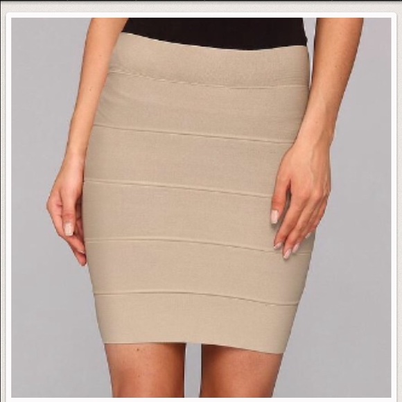 BCBGMaxAzria Dresses & Skirts - BCBG Taupe Body Con Skirt Medium