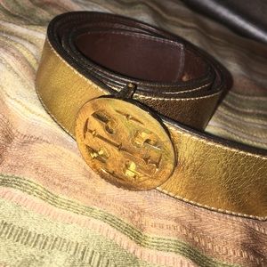 Authentic Gold Tory burch belt