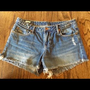 QSD denim cutoff shorts, size 25 (fits like 26)