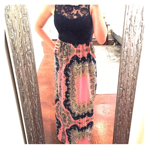 Crochet Top Maxi Dress