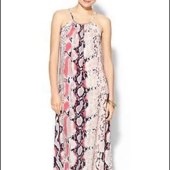 Snake skin maxi dress