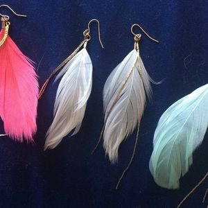 Feather Dangle Earings