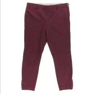 New Maison Jules slim pencil dress pants red