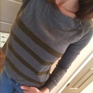 Loft sweater grey/green, size XS