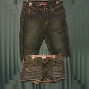Gloria Vanderbilt & SO Denim Shorts 10-11