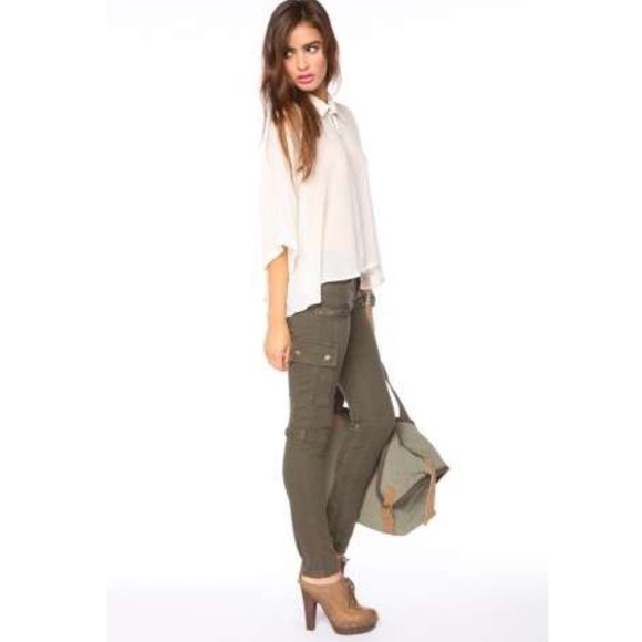 Blank Denim NYC skinny stretch cargo pants