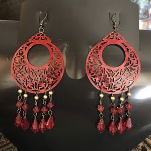 Red Fashion Earrings