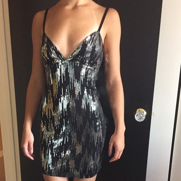 Sequenced mini dress