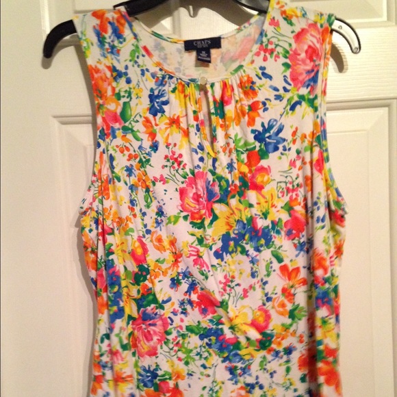 Chaps Colorful Tank Top 1X