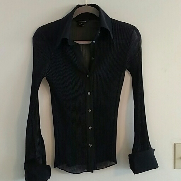 Black Pleated dress Shirt