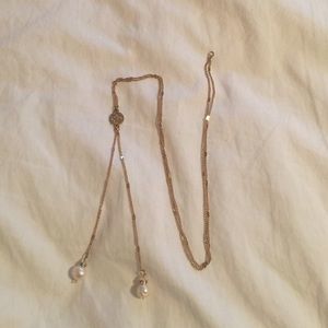 LC Lauren Conrad pearl long necklace