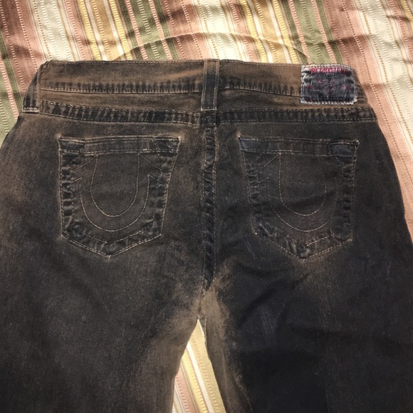 Black & Dark brown authentic true religion jeans