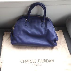 Charles Jourdan blue handbag