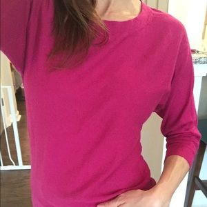 Loft dolman-style pink sweater, size XS