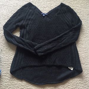 Black shimmery sweater
