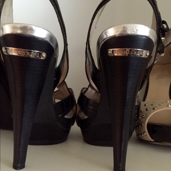 Michael kors black platform high heels