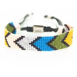 Hand loomed Japanese Muyiki beads bracelet