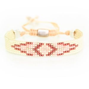 Hand loomed Japanese Muyiki beads bracelet
