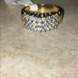 SIZE 8 CZ ENGAGEMENT RING