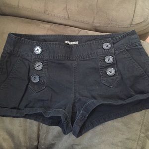 Express black shorts