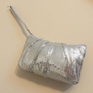 Silver sequins wristlet ✨ never used!