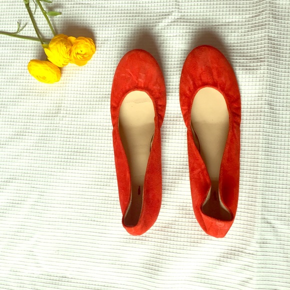 J.Crew Italian Suede Ballet Flats Cece