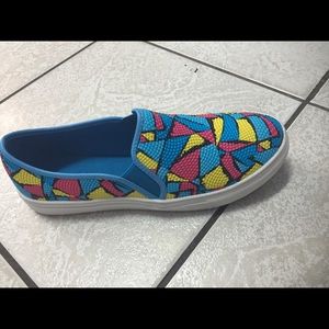 Turquoise sneakers/boat shoes