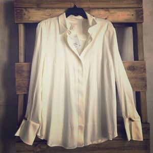 NWT never been worn silky-feel button up size 12