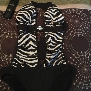 One piece bathing suit.