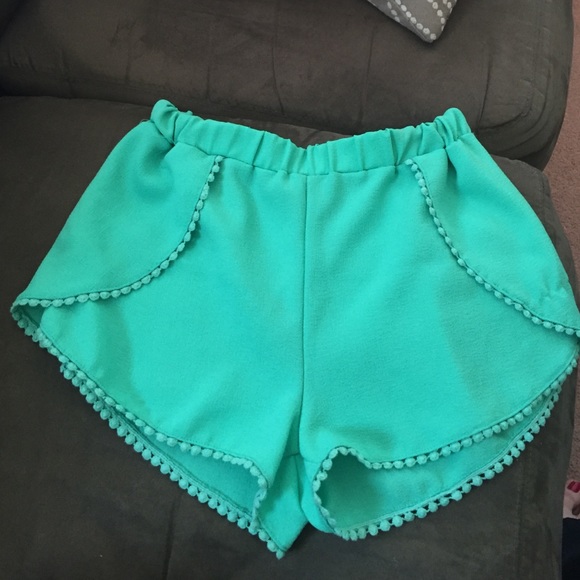 Teal shorts
