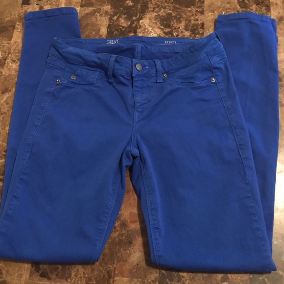 Gorgeous SKINNY Royal Blue Gray SFA...