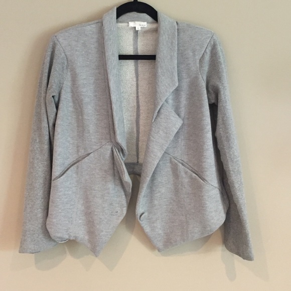 Grey cotton blazer like jacket