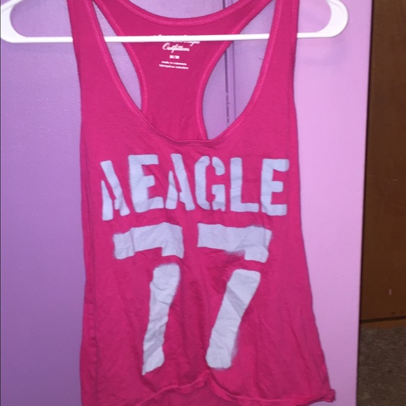 American eagle racer back pink tank