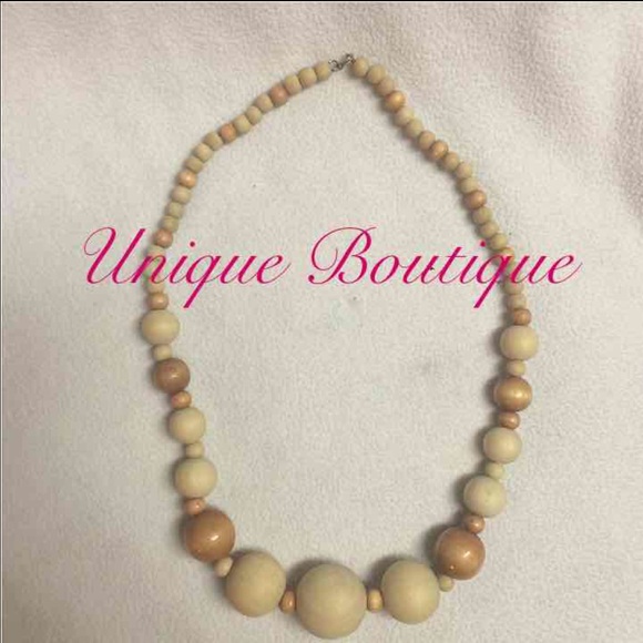✨Boho Wooden Beaded Necklace✨