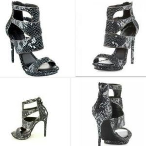 BCBGMaxAzria Freeda stiletto heels snake