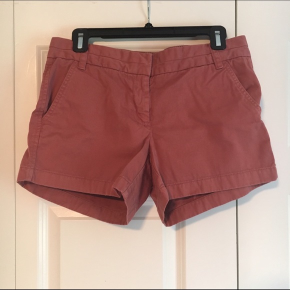 4" J. Crew chino shorts