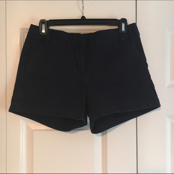 4" J. Crew chino shorts