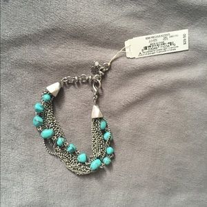 Blue turquoise lucky brand bracelet